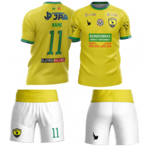 Primera equipación camiseta y pantalon Canarinha Futebol Clube-temporada23/24