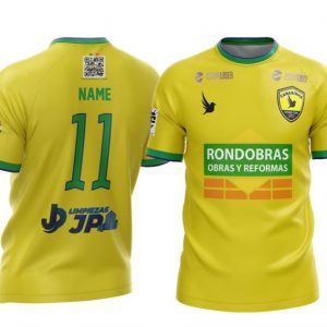 camiseta manga corta canarinha futebol clube